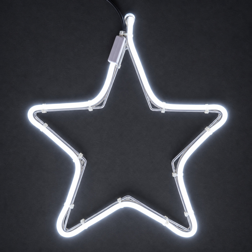 LED neonová hvězda Profi Fix 25 cm – studená bílá