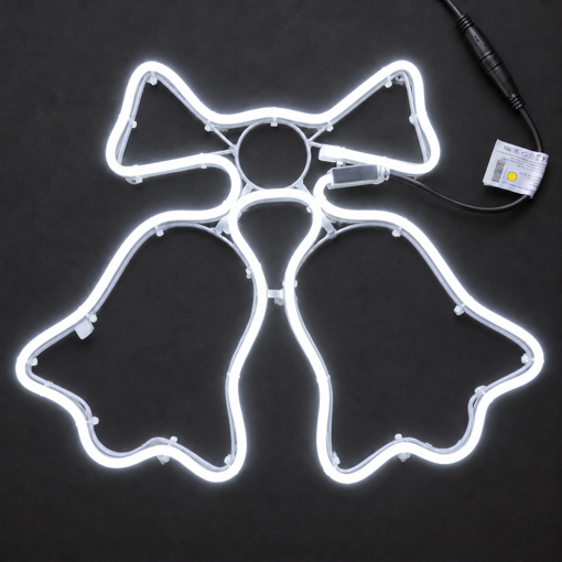 LED neonový zvoneček Profi Fix 25 cm – studená bílá
