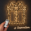 LED dárek – teplá bílá, ovladač a časovač